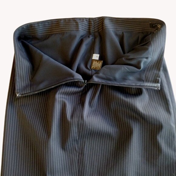 Ann Taylor Skirt Petite 0 Mini Striped Lined - Picture 10 of 12